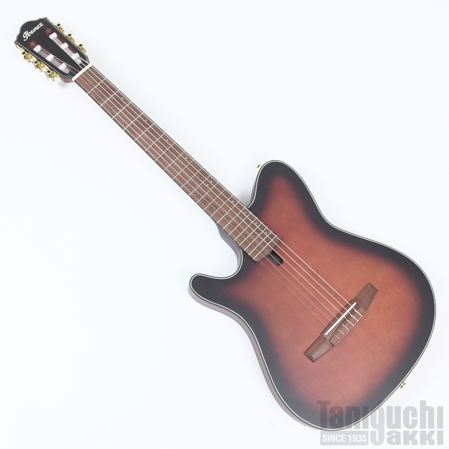 ギター Ibanez FRH10NL Ibanez FRH10NL Left-Handed Nylon-String Acoustic-Electric
