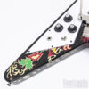 Epiphone Inspired By Gibson Custom Jimi Hendrix "Love Drops" Flying V Ebony Left-handed